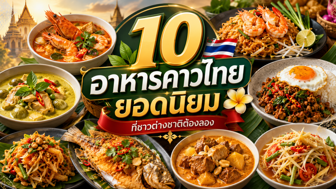 10 อาหารคาวไทยยอดนิยมที่ชาวต่างชาติต้องลอง