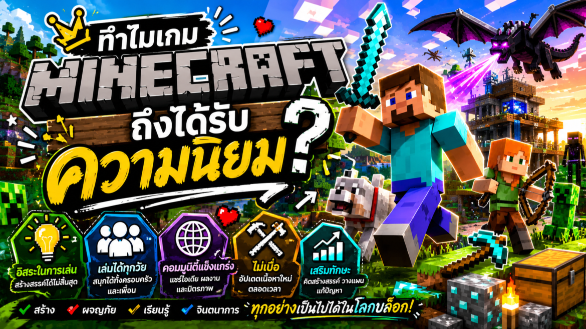 ทำไมเกม Minecraft ถึงได้รับความนิยม ?