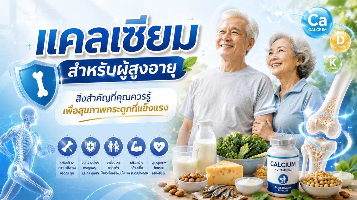 แคลเซียมสำหรับผู้สูงอายุ สิ่งสำคัญที่คุณควรรู้เพื่อสุขภาพกระดูกที่แข็งแรง