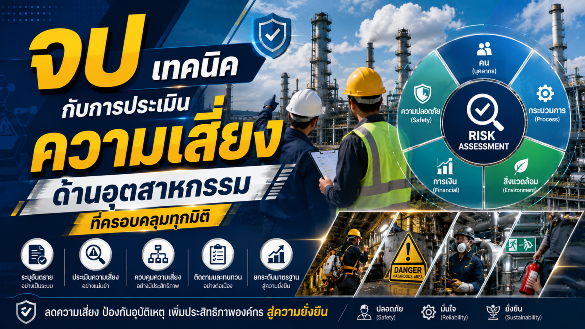 จป เทคนิค กับการประเมินความเสี่ยงด้านอุตสาหกรรมที่ครอบคลุมทุกมิติ