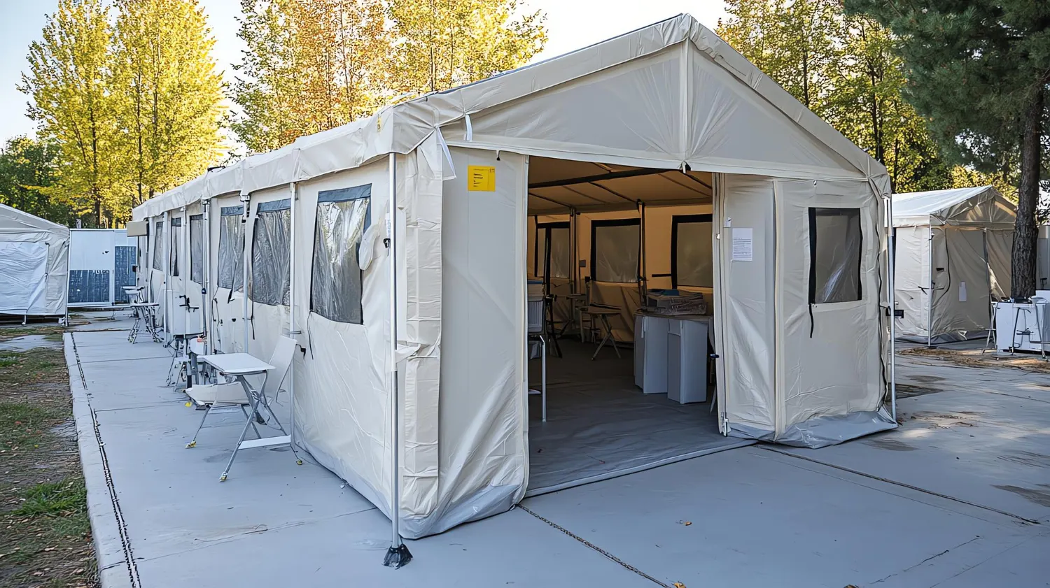 Review air-conditioned tent with Yushi Rental