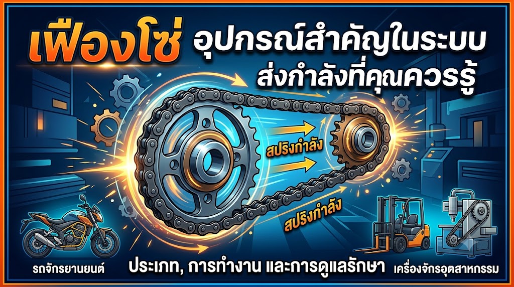 เฟืองโซ่ อุปกรณ์สำคัญในระบบส่งกำลังที่คุณควรรู้