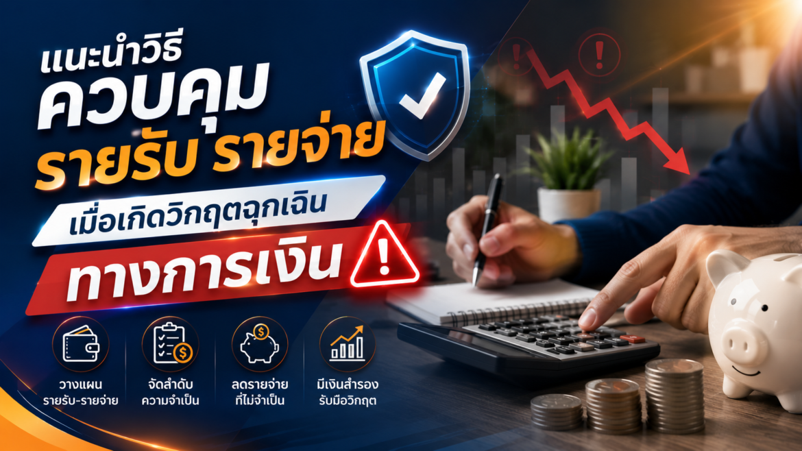 แนะนำวิธีควบคุมรายรับ รายจ่าย เมื่อเกิดวิกฤตฉุกเฉินทางการเงิน