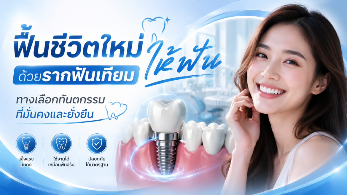ฟื้นชีวิตใหม่ให้ฟันด้วยรากฟันเทียม ทางเลือกทันตกรรมที่มั่นคงและยั่งยืน
