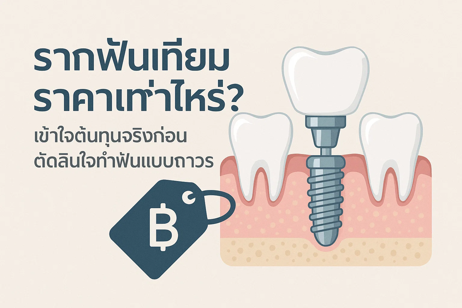 ฟื้นชีวิตใหม่ให้ฟันด้วยรากฟันเทียม ทางเลือกทันตกรรมที่มั่นคงและยั่งยืน