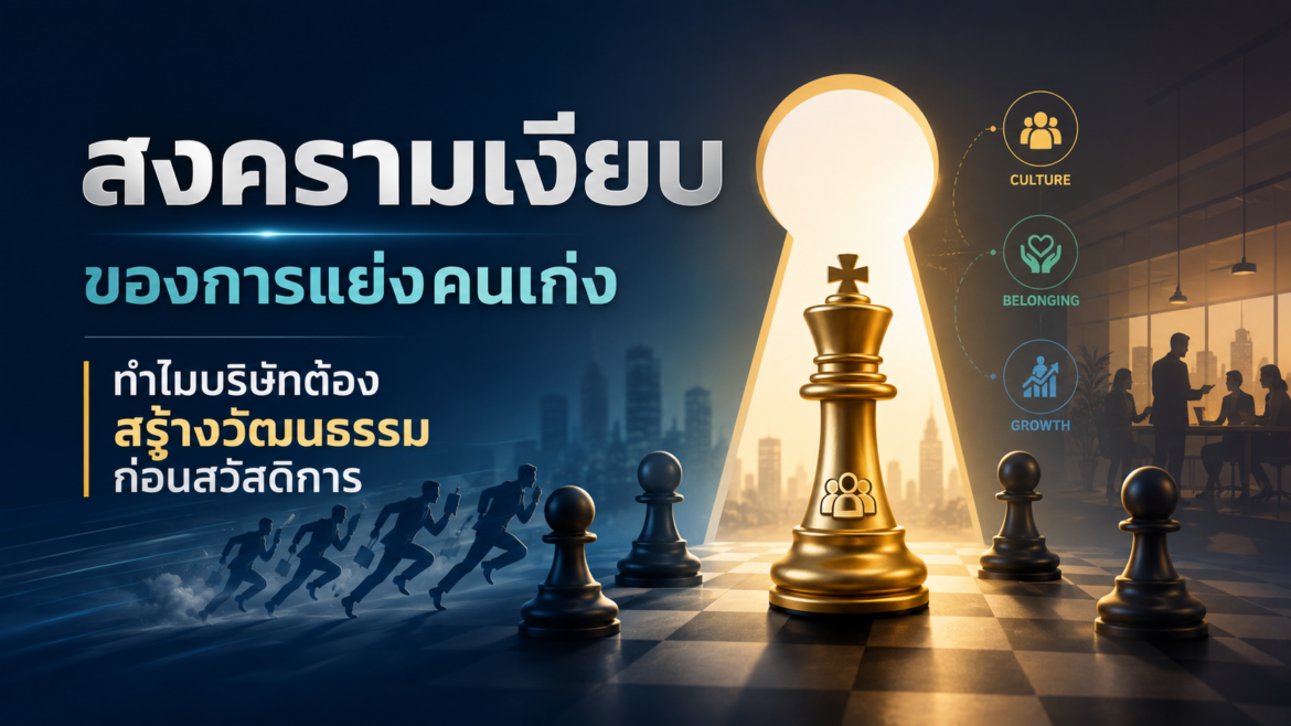 สงครามเงียบของการแย่งคนเก่ง ทำไมบริษัทต้องสร้างวัฒนธรรมก่อนสวัสดิการ