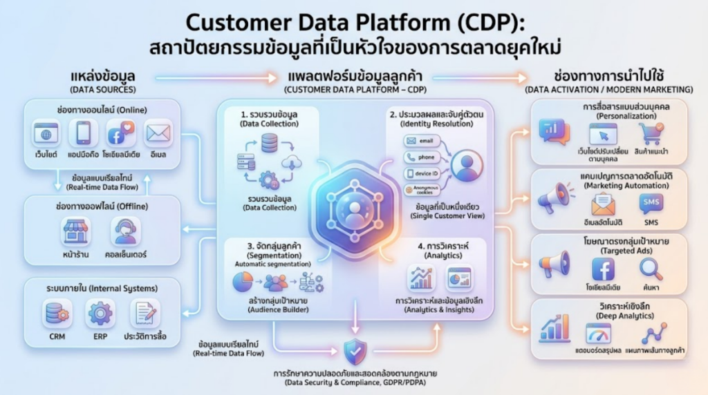 Customer Data Platform (CDP) สถาปัตยกรรมข้อมูลที่เป็นหัวใจของการตลาดยุคใหม่